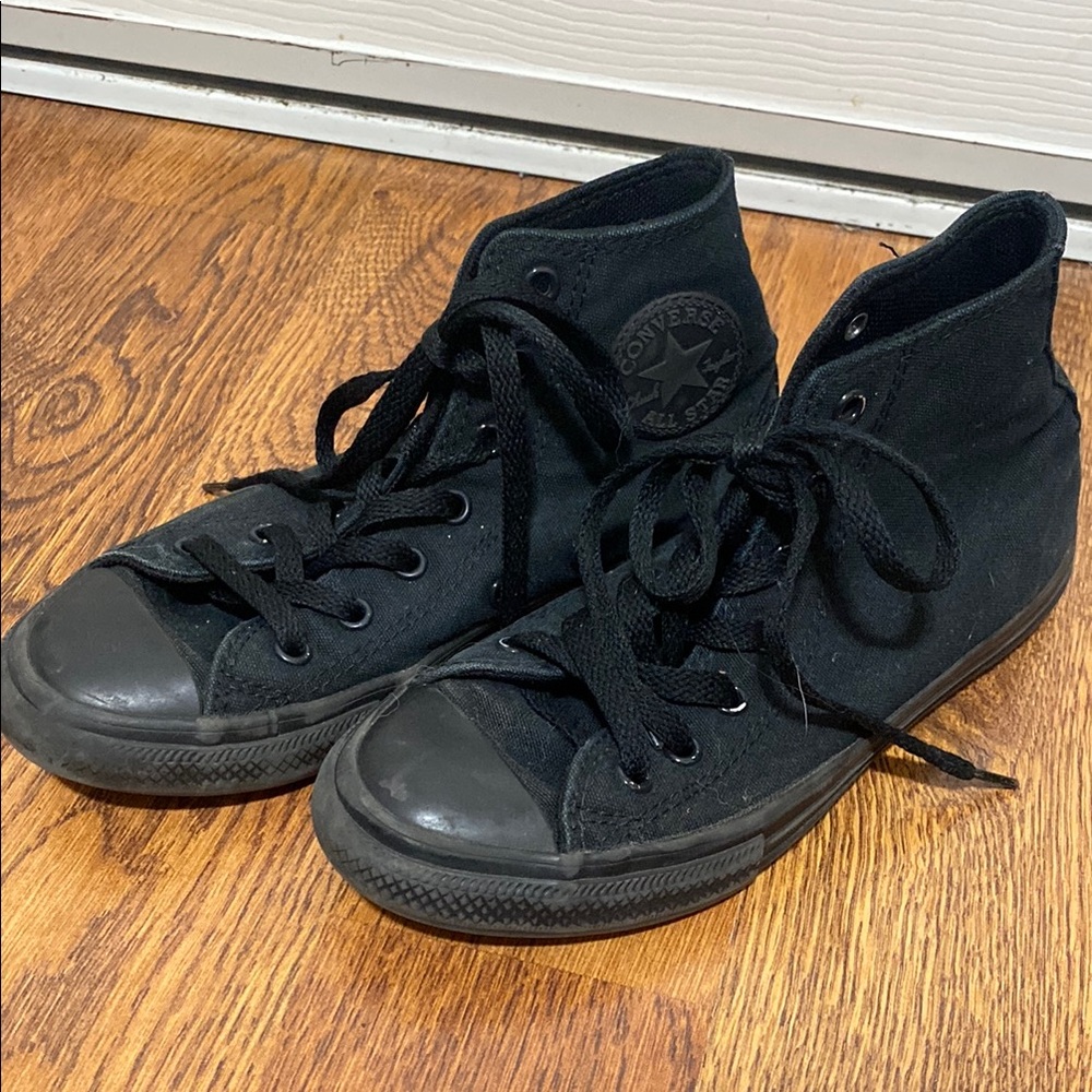 Converse Kids Black High-Top Sneakers